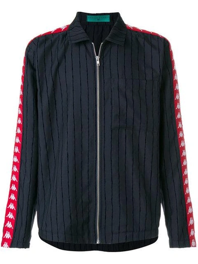 Shop Paura Danilo  X Kappa Striped Side Band Shirt Jacket