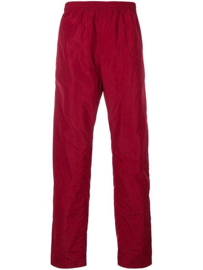 Shop White Mountaineering Wide Leg Track Pants In Red