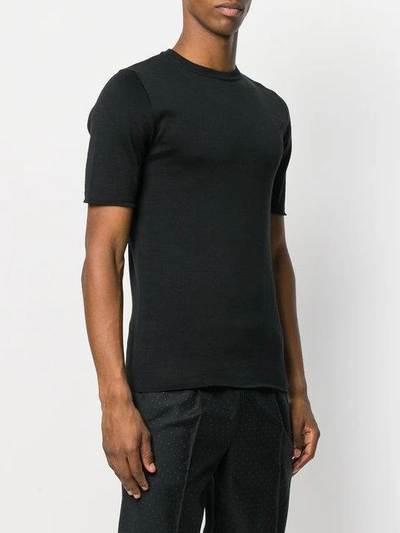 crew-neck knitted T-shirt