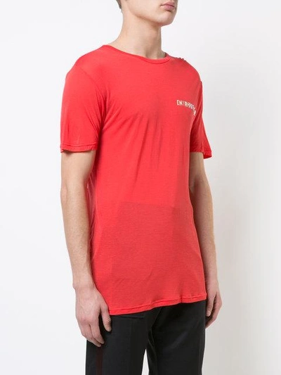 Shop Chin Mens T-shirt Mit "entrepreneur"-print In Red