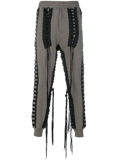 Shop Ktz Lace-up Track Pants In Green