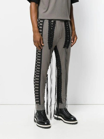 Shop Ktz Lace-up Track Pants In Green