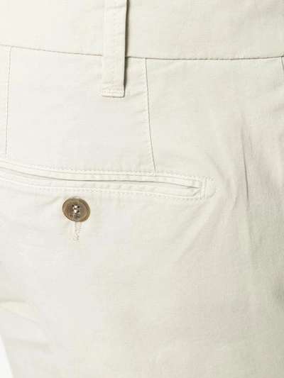 Shop Canali Classic Chinos In Neutrals