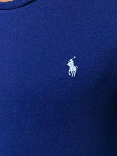 Polo Ralph Lauren Crew Neck Short Sleeves Soft Fabric T-shirt In Blue
