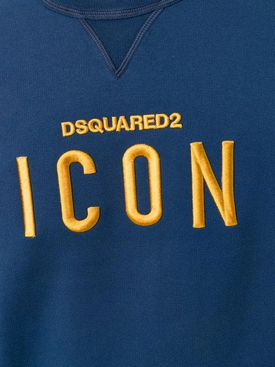 Shop Dsquared2 Icon Sweatshirt - Blue