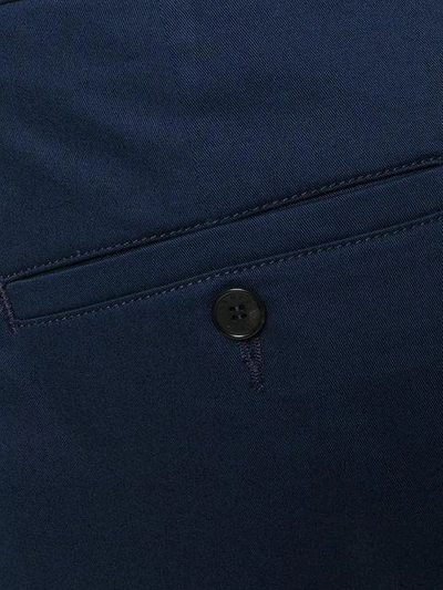 Shop Kenzo Regular Tailored Trousers - Blue