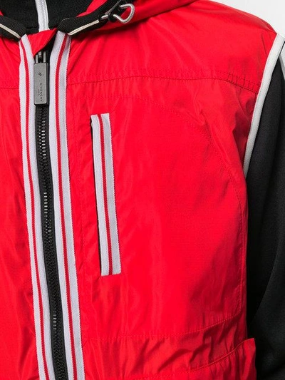 Shop Givenchy Hooded Gilet In Red