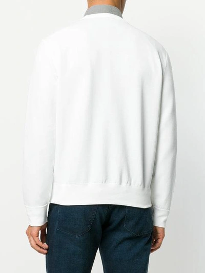 Shop Polo Ralph Lauren Round Neck Sweatshirt In White