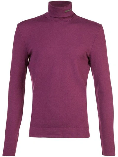 Shop Calvin Klein 205w39nyc Turtleneck T-shirt - Pink