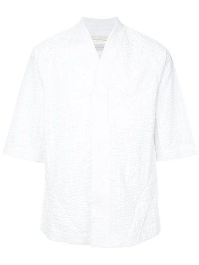 Shop Abasi Rosborough Desert Short-sleeve Shirt - White
