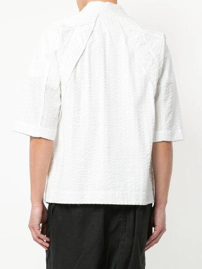 Shop Abasi Rosborough Desert Short-sleeve Shirt - White