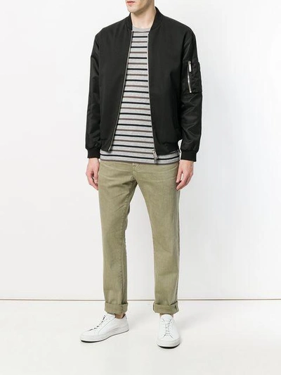 Ag Ives Extended-length Twill Pants - Extended Length In Green
