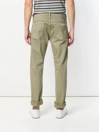 Ag Ives Extended-length Twill Pants - Extended Length In Green