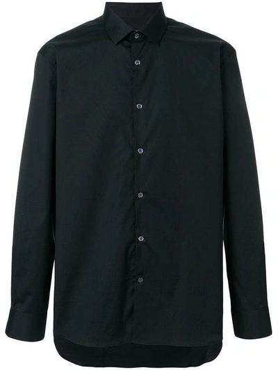 Shop John Varvatos Plain Shirt In Black