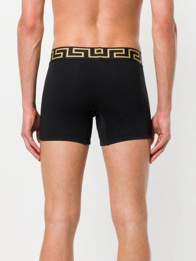 Shop Versace Pack Of Two Boxer Briefs In Black
