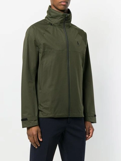 Shop Polo Ralph Lauren Waterproof Lightweight Jacket In Green