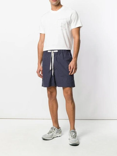 Shop Federico Curradi High Waisted Shorts - Blue