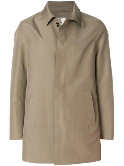 Shop Kired Concealed Fastening Coat In Brown