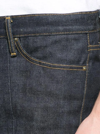 Shop Fear Of God Zipped Cuff Jeans In Blue