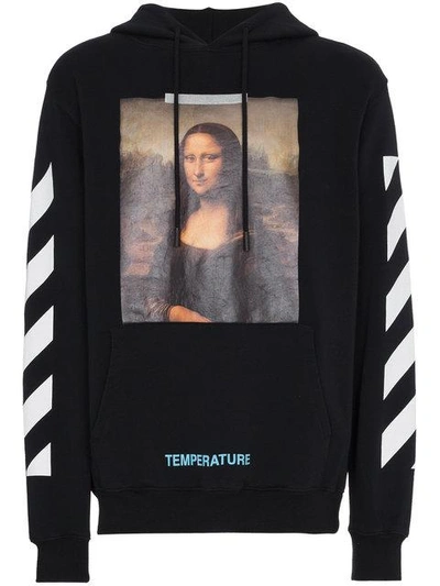 Shop Off-white Mona Lisa Print Hoodie In Black