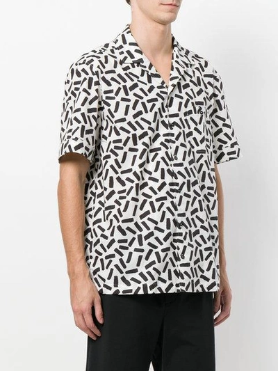 abstract print shirt