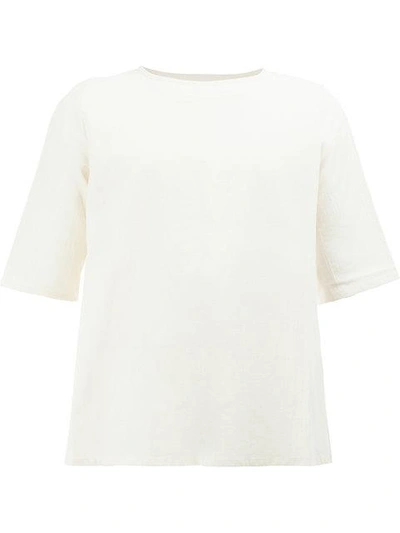 Shop Toogood Cropped T-shirt In White