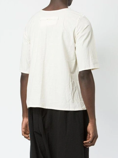 Shop Toogood Cropped T-shirt In White