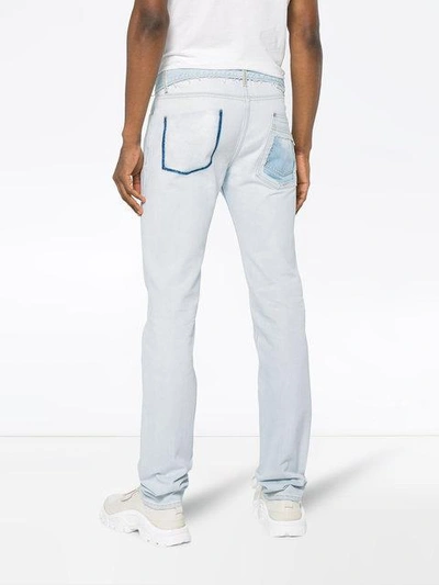 Shop Maison Margiela Super Bleach Slim Jeans In Blue