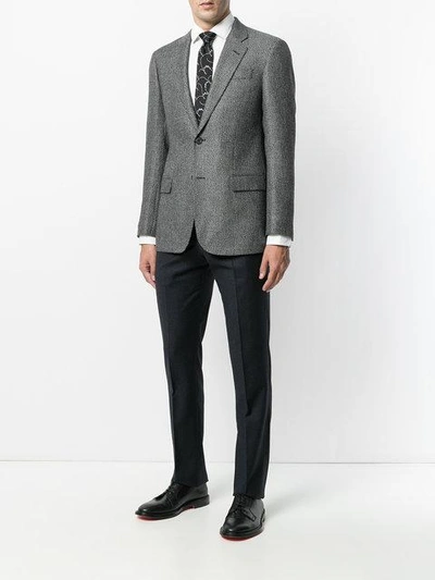 Shop Armani Collezioni Tweed Blazer