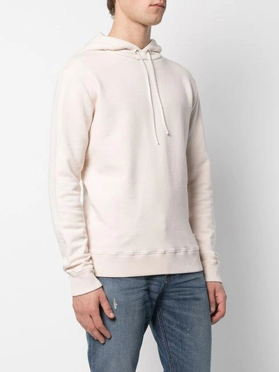 Shop Saint Laurent Classic Hooded Sweatshirt - Pink