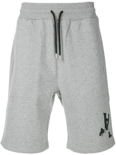 Shop Alyx Globe Trotting Shorts In Grey