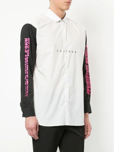 Shop Education From Youngmachines Embroidered Shirt - White