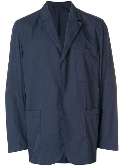 Shop Tonello Cs Unlined Long Jacket In Blue