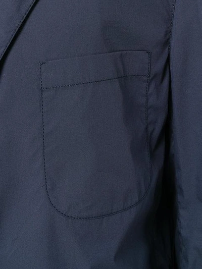 Shop Tonello Cs Unlined Long Jacket In Blue