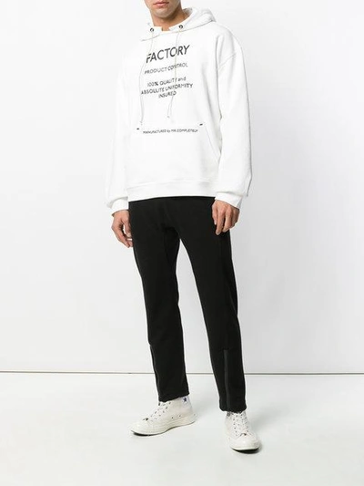 Shop Mr Completely Logo Print Hoodie In White