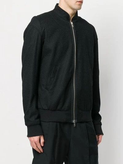 Shop Martin Asbjorn Panelled Bomber Jacket In Black