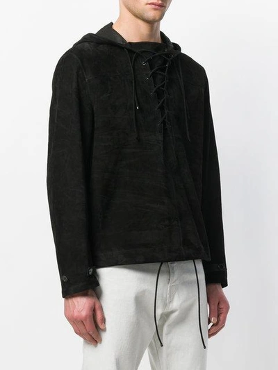 pull-over hooded jacket