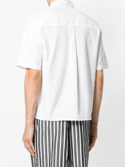 Shop Ami Alexandre Mattiussi Ami De Coeur Short Sleeve Shirt In White