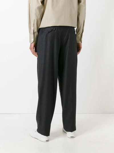 Shop E. Tautz Pleated Tailored Trousers In Grey