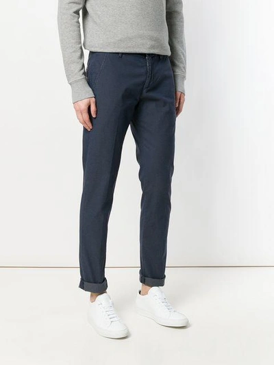 Shop Dondup Slim Fit Chinos - Blue