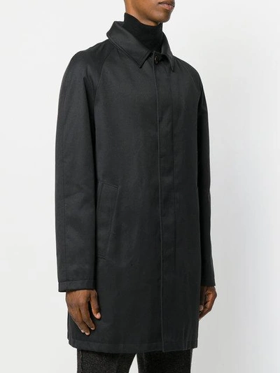 Shop Sealup Buttoned Coat In Blue