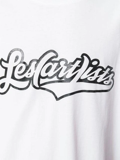 Shop Les Artists Outline Logo T In White