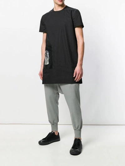 Shop Rick Owens Drkshdw Graphic Patch T-shirt In Black