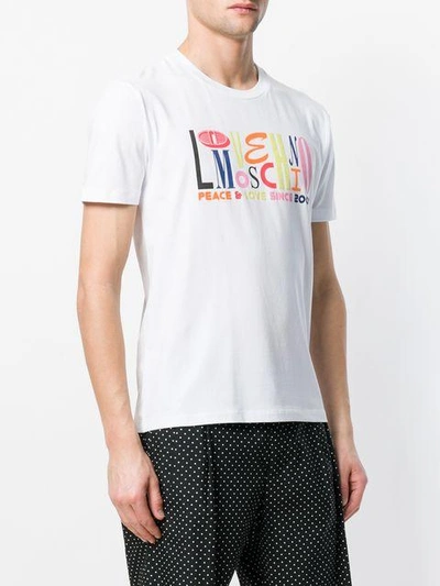 Shop Love Moschino Logo Print T-shirt