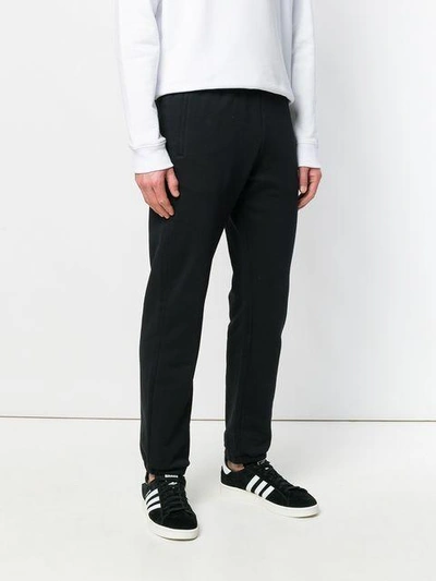 Shop Msgm Branded Track Trousers In Black