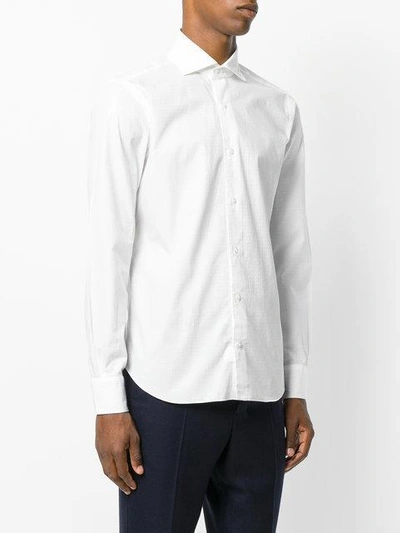 Shop Barba Classic Shirt In White