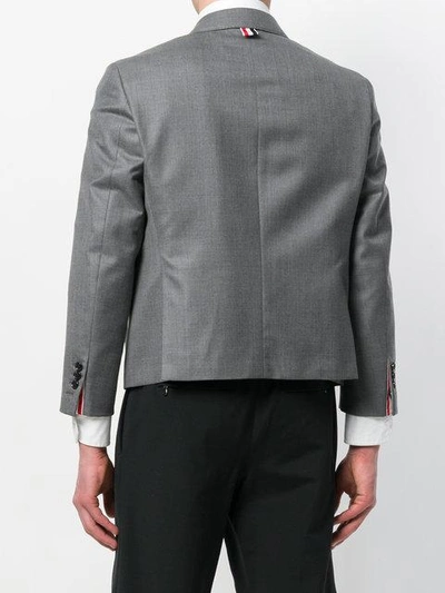 Shop Thom Browne Little Boy Sport Coat In Grey