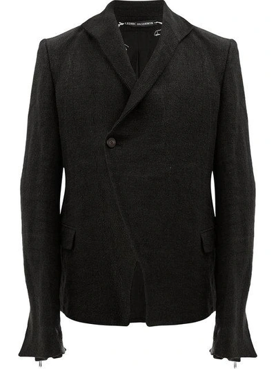 off-centre button blazer