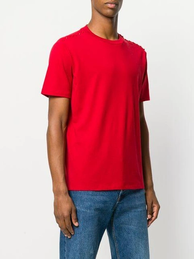 Shop Valentino Rockstud Untitled T-shirt In Red