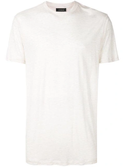 Shop Inês Torcato Round Neck T-shirt - Neutrals